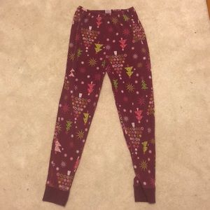 Girls purple christmas pajama pants